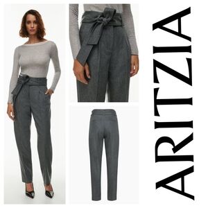 Aritzia Wilfred Gia Pant Heather Dark Grey City Cashmere Size 6